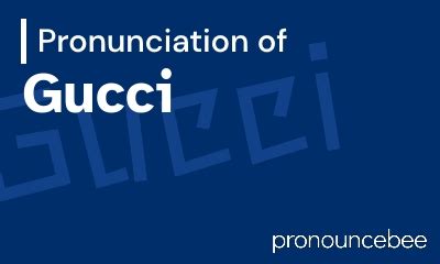 pronounce gucci marmont|Learn How to Pronounce 'Gucci' Perfectly (Italian Luxury.